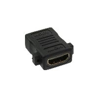 InLine 17600M InLine® HDMI Adapter zum Einbau, HDMI A Buchse/Buchse, vergoldete Kontakte, 4K2K kompa