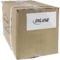 60er Bulk-Pack InLine® Netzkabel, Schutzkontakt gew. auf Kaltgerätest. C13, 0,5m B-16651M