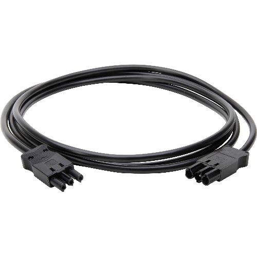 Kopp Verbindungsleitung kompatibel GST-Stecksystem St/Bu, 1,5mm², 3m, schwarz 16787J