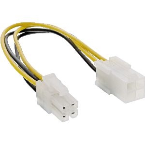 InLine® Strom Verlängerung intern, P4 4pol ST / BU, Netzteil zu Mainboard, 0,20m 26635