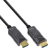 InLine® HDMI AOC Kabel, Ultra High Speed HDMI Kabel, 8K4K, schwarz, 15m 17915I