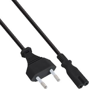 InLine® Netzkabel, Netzstecker auf Euro 8 C7 Stecker, 0,50m 16654X