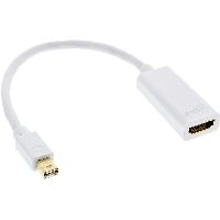 InLine 17193K InLine® Mini DisplayPort HDMI Adapterkabel mit Audio, Mini DisplayPort Stecker auf HDM