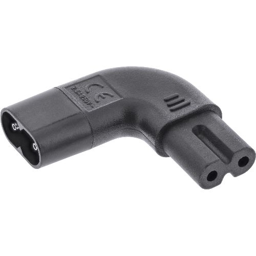 InLine® Netzadapter IEC 60320 C8 / C7, links/rechts gewinkelt 2pol 16723I