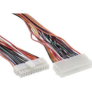 InLine® Strom Verlängerung intern, 24pol ATX Buchse auf 20+4pol Stecker, 0,45m 26629A