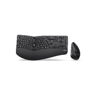 Perixx PERIDUO-605 DE, Tastatur- und Maus-Set, kabellos, ergonomisch, schwarz 57215I