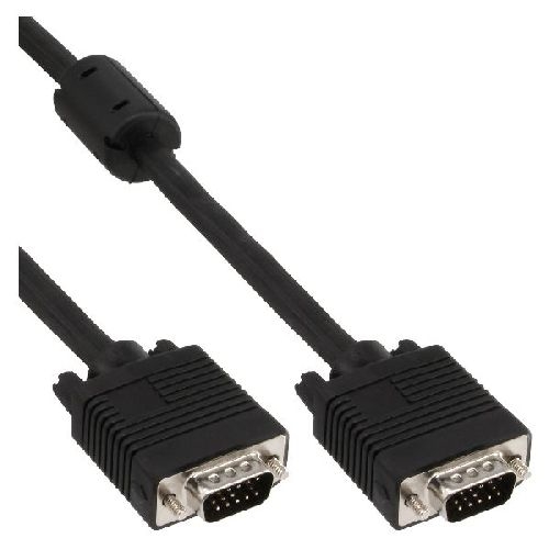 InLine® S-VGA Kabel, 15pol HD Stecker / Stecker, schwarz, 1,5m 17715B