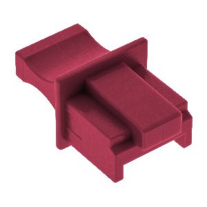 InLine 59942M InLine® Staubschutz, für RJ45 Buchse, Farbe: dunkelrot, 10er Blister