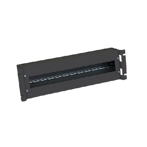 Triton RAB-JL-X02-A1 19 Schutzsch.leiste 3HE mit Hutschiene/Abdeckung, schwarz 01963T