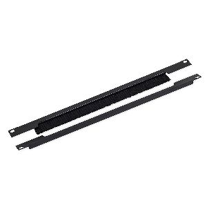 Triton RAB-ZP-X03-A3 19&quot; Kabelführungspanel 1HE, geteilt, mit Bürste, schwarz 01958Q