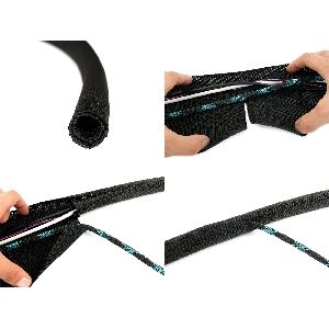 Label-The-Cable LTC Cable Tube, Kabelschlauch 2 Meter schwarz 59935P