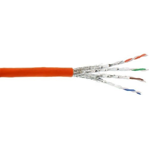 InLine® Verlegekabel Cat.7a, S/FTP (PiMF) 4x2x0,58 AWG23, 1200MHz, LSZH, 500m 70500I