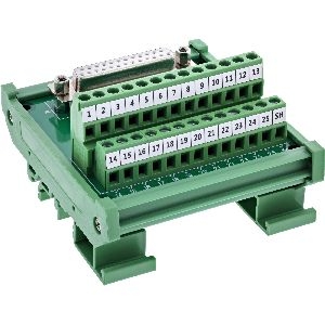 InLine® D-Sub 25 Terminalblock, Buchse, Schraubklemme, für Hutschiene 92502H