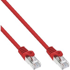 InLine® Patchkabel, F/UTP, Cat.5e, rot, 0,5m 71550R