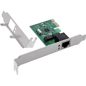 InLine® Gigabit Netzwerkkarte, 1x RJ45 1Gb/s, PCIe x1, inkl. Low-Profile 51127F