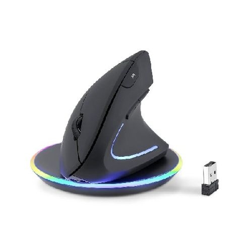 Perixx PERIMICE-713 RX Vertikale Ergonomie-Maus, kabellos, inkl. Ladepad 57249C