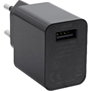 InLine® USB Ladegerät Single, Netzteil, 100-240V zu 5V/2,5A, schwarz 31507B