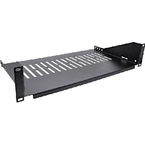 InLine® 19 Fachboden, 250mm, 20kg, 2HE, RAL 9005 schwarz 19111J