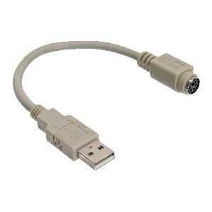 InLine® USB Adapter Kabel, USB Stecker A auf PS/2 Buchse 33102