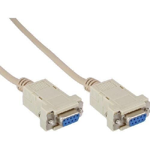 InLine® Nullmodemkabel, 9pol Buchse / Buchse, geklippt, 2m 12222C