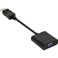 InLine 17197B InLine® Basic DisplayPort Adapterkabel, DisplayPort Stecker auf VGA Buchse schwarz, 0,