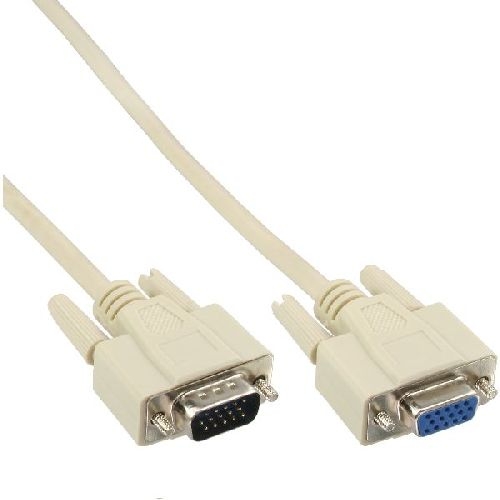 InLine® VGA Verlängerung, 15pol HD Stecker / Buchse, 5m 17735
