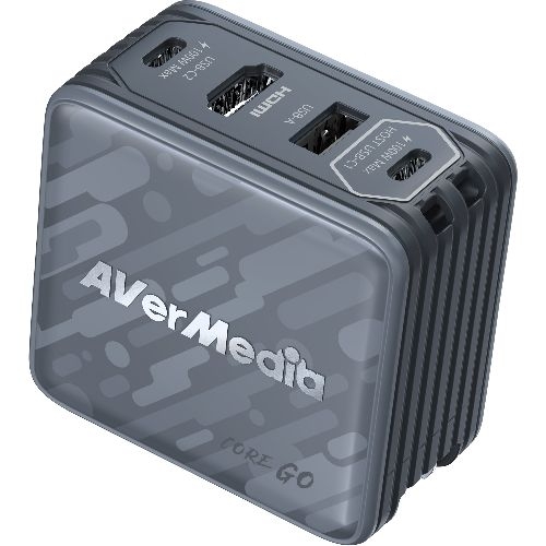 AVerMedia CoreGo (Black) - 100W GaN Ladegerät mit 4K HDMI Ausgang 46370