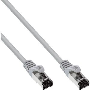InLine® Patchkabel, S/FTP (PiMf), Cat.8.1, 2000MHz, halogenfrei, grau, 15m 78815
