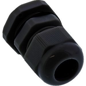 InLine® Kabeldurchführung PG 9 Nylon IP68 4-8mm, schwarz, 10 Stück 44011B