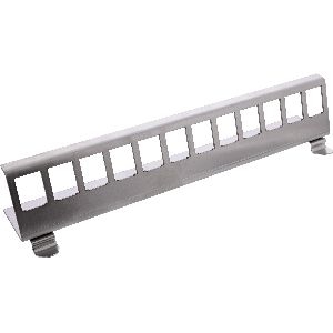 InLine® Keystone SNAP-In Metall-Modulhalter, 12-fach für Hutschiene 76203I