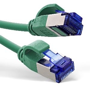 InLine® Patchkabel Slim, Cat.6A, S/FTP, TPE (LSZH) flexibel, PoE, grün, 30m 74930G