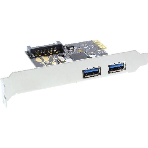 InLine® Schnittstellenkarte, 2x USB 3.2 Gen.1, PCIe, mit SATA Strom 76666L