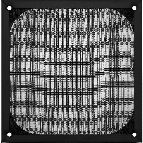 InLine® Lüftergitter, Aluminium Filter, 140x140mm, schwarz 33372S
