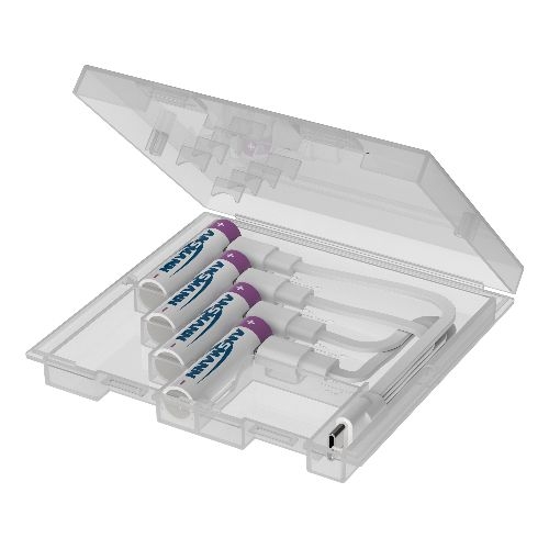ANSMANN 1311-0035 Li-Ion Akkus Micro AAA Typ 500 (min. 400 mAh) 4er Pack mit Box 01052K