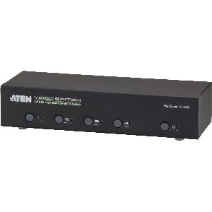 ATEN VS0401 Monitor-Umschalter VGA 4-fach, mit Audio, über RS-232 steuerbar 57764B
