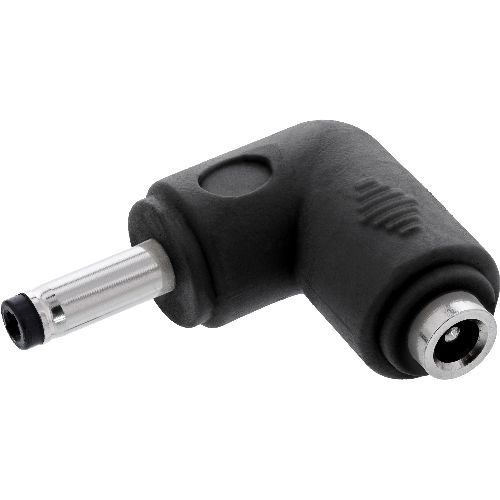InLine® DC Adapter, 4,0 x 1,7 mm, Stecker/Buchse, gewinkelt, schwarz 26899B
