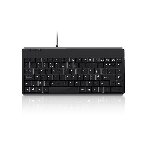 Perixx PERIBOARD-409 P, DE, Mini PS/2-Tastatur, schwarz 57150A