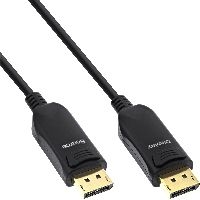 InLine® DisplayPort 1.4 AOC Kabel, 8K4K, schwarz, 30m 17230I