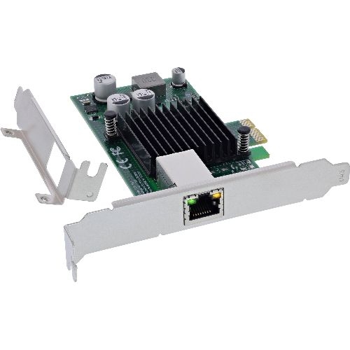 InLine® Gigabit Netzwerkkarte, 1x RJ45 1 Gb/s, PCIe x1, PoE+ 51125O
