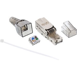 InLine® RJ45 Stecker Cat.6A 500MHz, feldkonfektionierbar, geschirmt 76204A