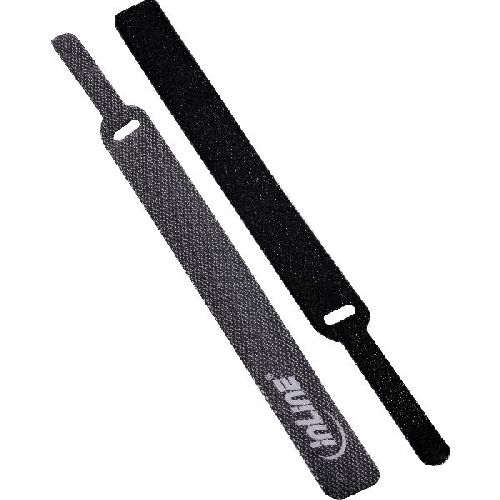 InLine® Klettkabelbinder mit Lasche 12x125mm, 10er, schwarz 59944L