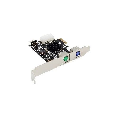 InLine® Schnittstellenkarte, 2x PS/2, PCIe, USB-Pfostenstecker, MCS9990 76620P