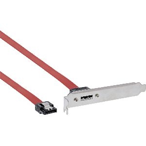 InLine 27902 InLine® eSATA Slotblech, eSATA Buchse extern auf intern SATA Stecker, 50cm