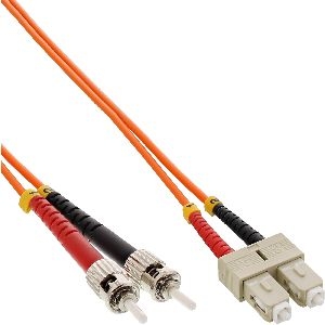 InLine® LWL Duplex Kabel, SC/ST, 50/125µm, OM2, 1m 82501