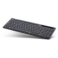 InLine® 4in1 Bluetooth Aluminium Tastatur mit Nummernpad, für bis zu 4 Bluetooth-Geräte, schwarz 553