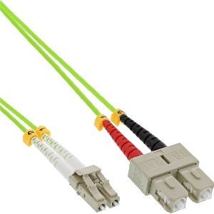 InLine® LWL Duplex Kabel, LC/SC, 50/125µm, OM5, 25m 88638Q