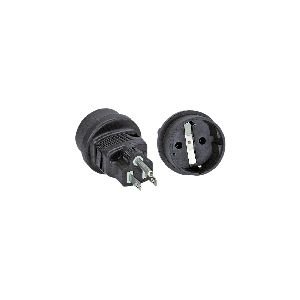 InLine® Reiseadapter, USA Stecker auf Schutzkontakt Buchse 16705