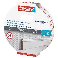 tesa Montageband, 5m x 19mm, für Tapeten und Putz, bis zu 10kg/m, weiß 11621H