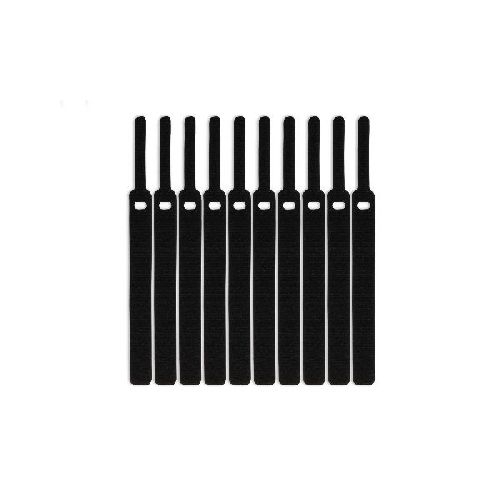 LABEL THE CABLE LTC Basic Straps, Klettkabelbinder 10er Set schwarz 59935Q