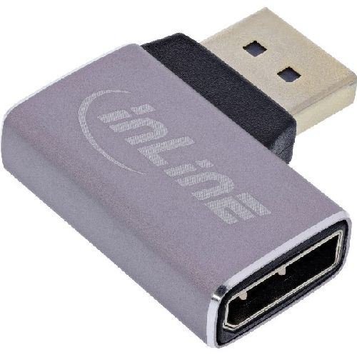 InLine® DisplayPort 1.4 Adapter, DisplayPort Stecker /Buchse, 90° rechts, 8K 17291D